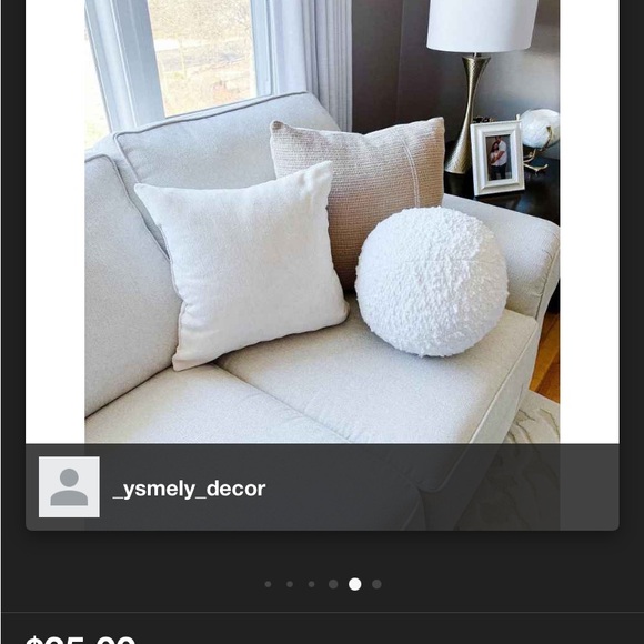 Threshold- Boucle sphere throw pillow- ivory - Picture 4 of 4